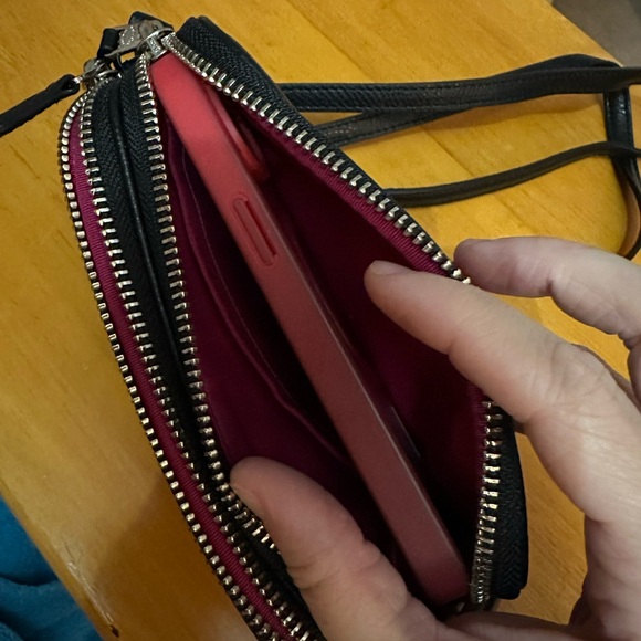 Small pink and black leopard Coach bag - Picture 8 of 9